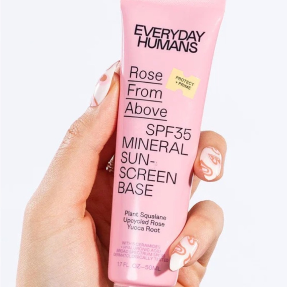 Everyday Humans Rose From Above SPF35 Mineral Sunscreen Base LOT OF TWO NEW
